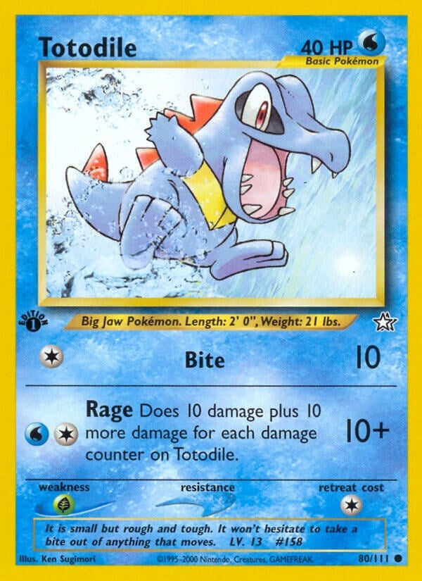 Image for Totodile (80) (080/111) (Neo Genesis) - Pokemon