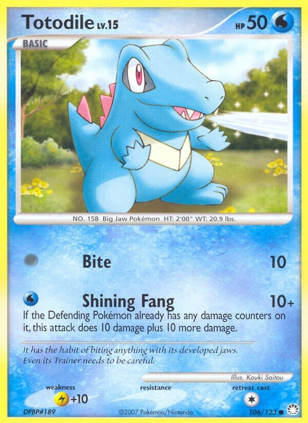 Image for Totodile (106/123) (Mysterious Treasures) - Pokemon