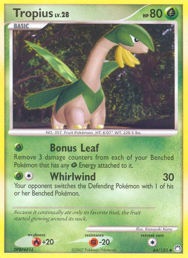 Image for Tropius (64/123) (Mysterious Treasures) - Pokemon