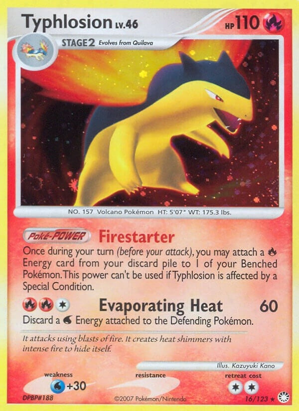 Image for Typhlosion (16/123) (Mysterious Treasures) - Pokemon