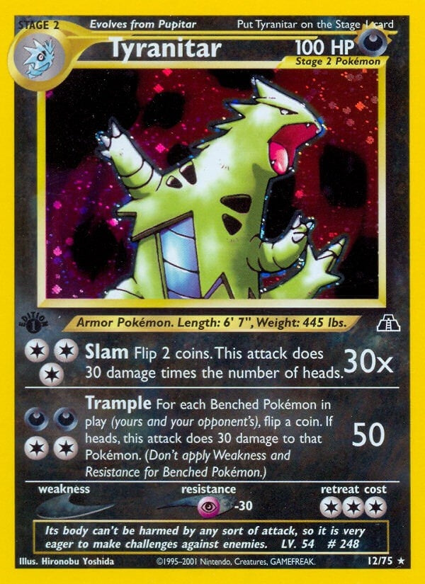 Image for Tyranitar (12) (12/75) (Neo Discovery) - Pokemon