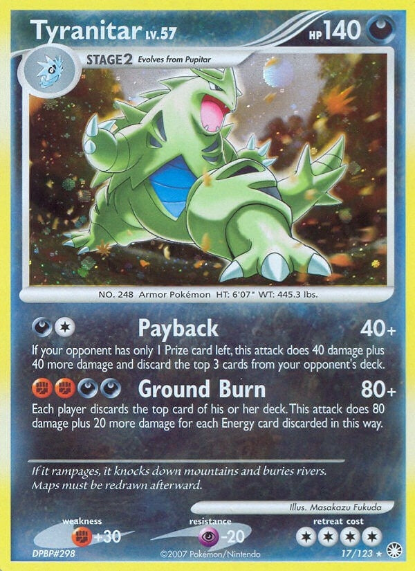 Image for Tyranitar (17/123) (Mysterious Treasures) - Pokemon