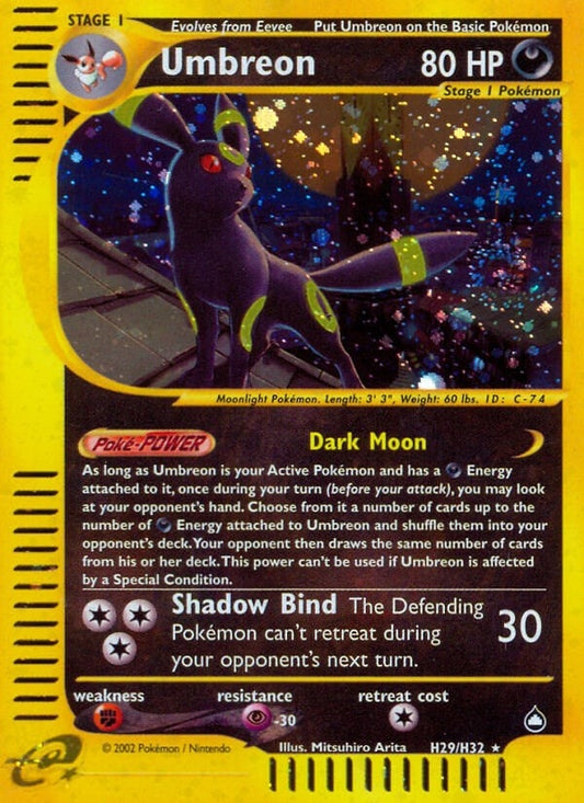 Image for Umbreon (H29) (H29/H32) (Aquapolis) - Pokemon