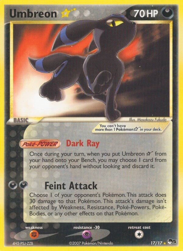 Image for Umbreon Star (017/017) (POP Series 5) - Pokemon