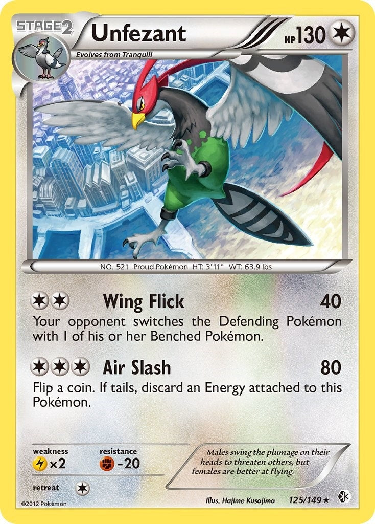 Image for Unfezant (125/149) (Boundaries Crossed) - Pokemon