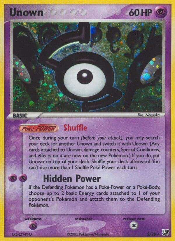 Image for Unown (S) (S/28) (Unseen Forces) - Pokemon