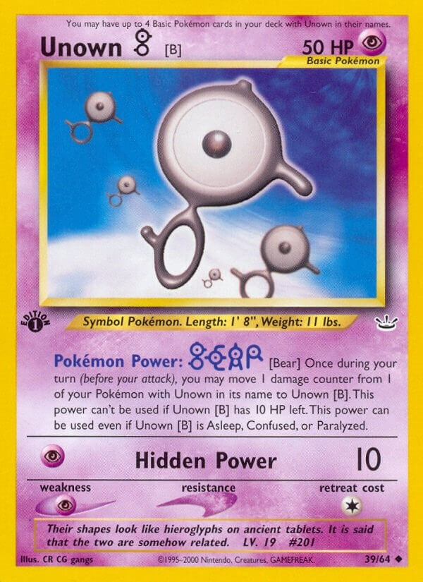 Image for Unown [B] (39/64) (Neo Revelation) - Pokemon