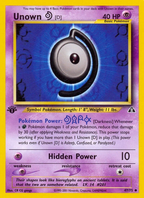 Image for Unown [D] (47/75) (Neo Discovery) - Pokemon