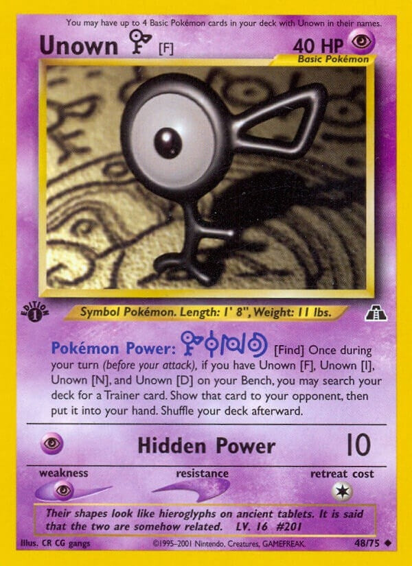 Image for Unown [F] (48/75) (Neo Discovery) - Pokemon