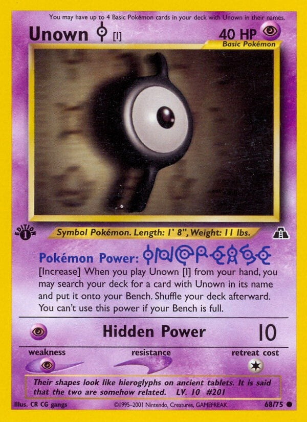 Image for Unown [I] (68/75) (Neo Discovery) - Pokemon