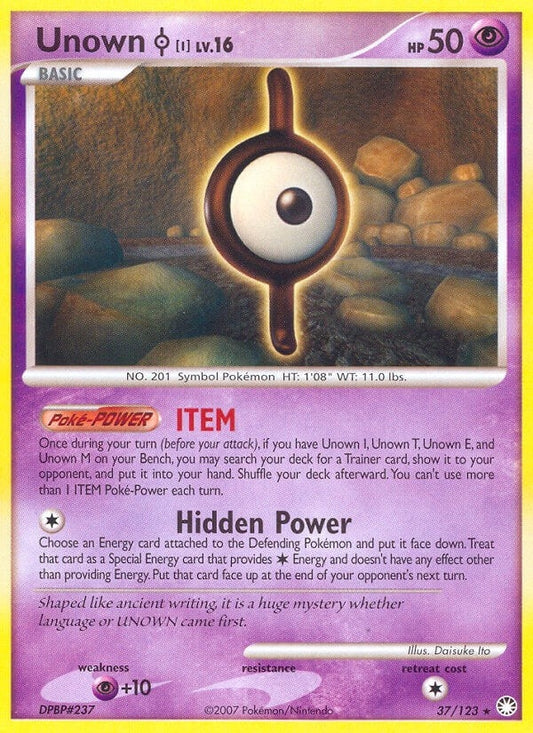 Image for Unown [I] (37/123) (Mysterious Treasures) - Pokemon