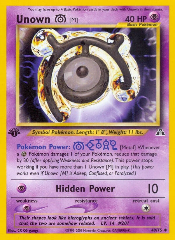 Image for Unown [M] (49/75) (Neo Discovery) - Pokemon