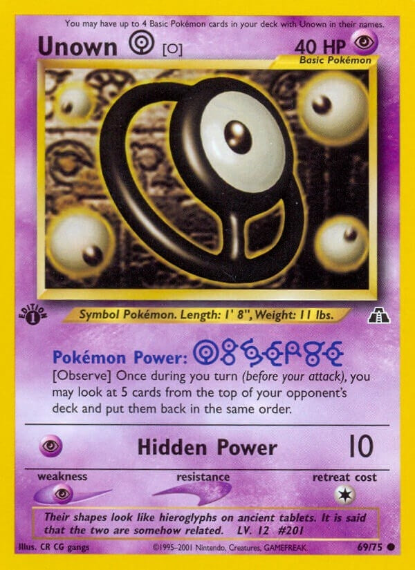 Image for Unown [O] (69/75) (Neo Discovery) - Pokemon