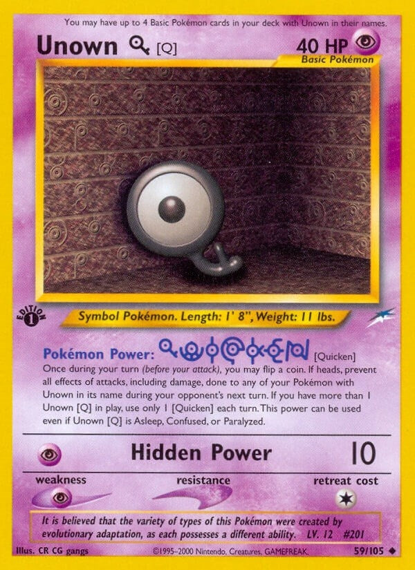 Image for Unown [Q] (059/105) (Neo Destiny) - Pokemon