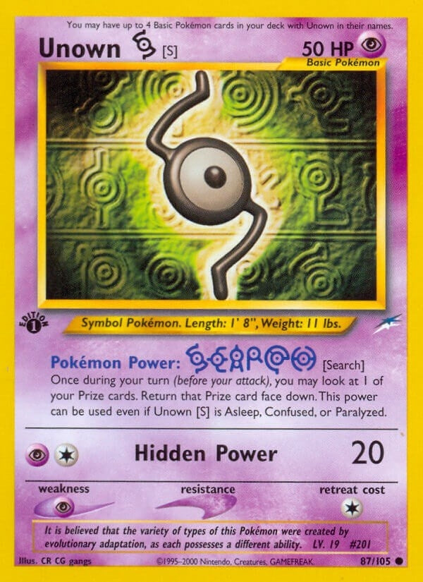 Image for Unown [S] (087/105) (Neo Destiny) - Pokemon