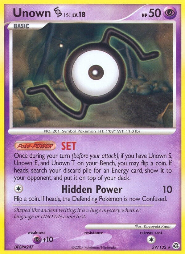 Image for Unown [S] (39/132) (Secret Wonders) - Pokemon