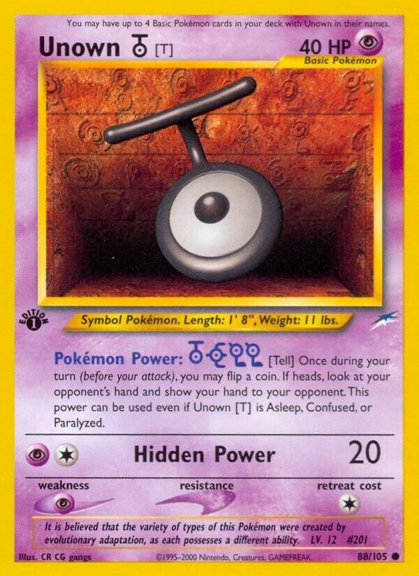 Image for Unown [T] (088/105) (Neo Destiny) - Pokemon