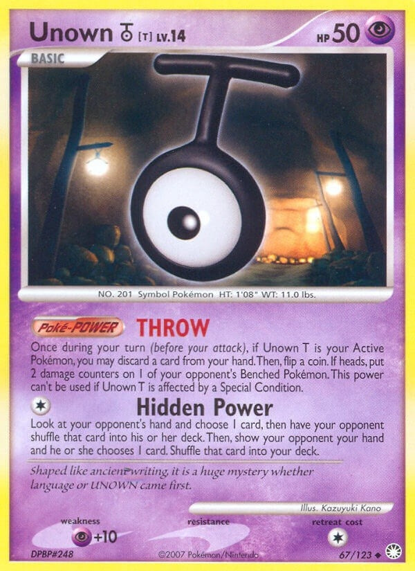 Image for Unown [T] (67/123) (Mysterious Treasures) - Pokemon