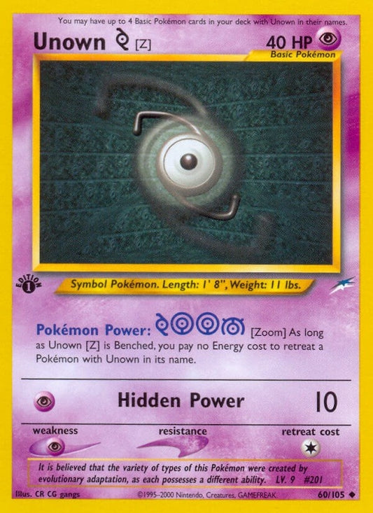 Image for Unown [Z] (060/105) (Neo Destiny) - Pokemon