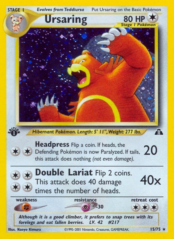 Image for Ursaring (15) (15/75) (Neo Discovery) - Pokemon