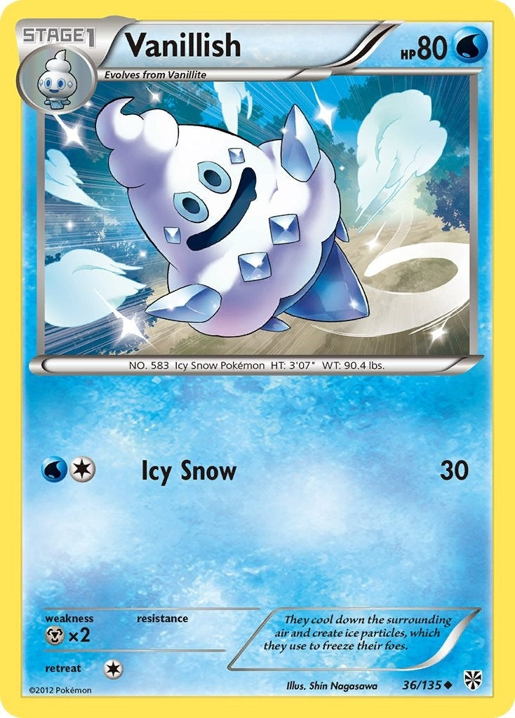 Image for Vanillish (36/135) (Plasma Storm) - Pokemon
