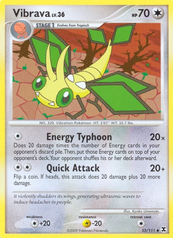 Image for Vibrava (53/111) (Rising Rivals) - Pokemon