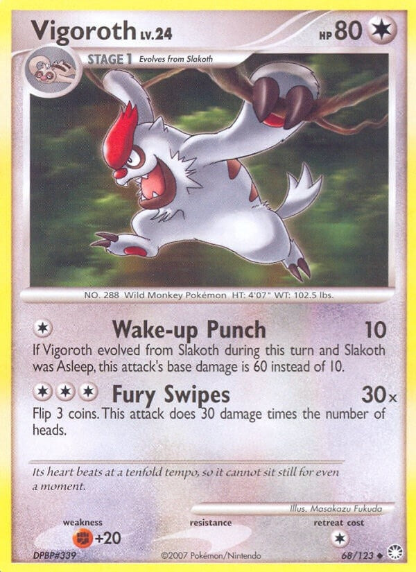 Image for Vigoroth (68/123) (Mysterious Treasures) - Pokemon
