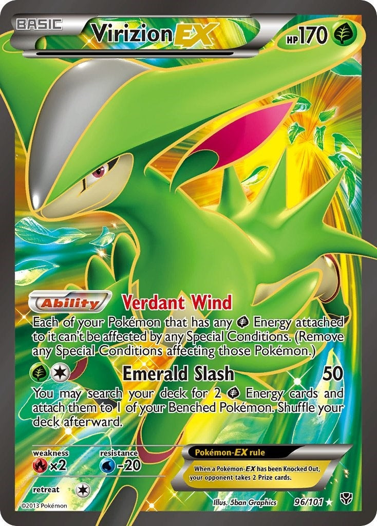 Image for Virizion EX (Full Art) (96/101) (Plasma Blast) - Pokemon