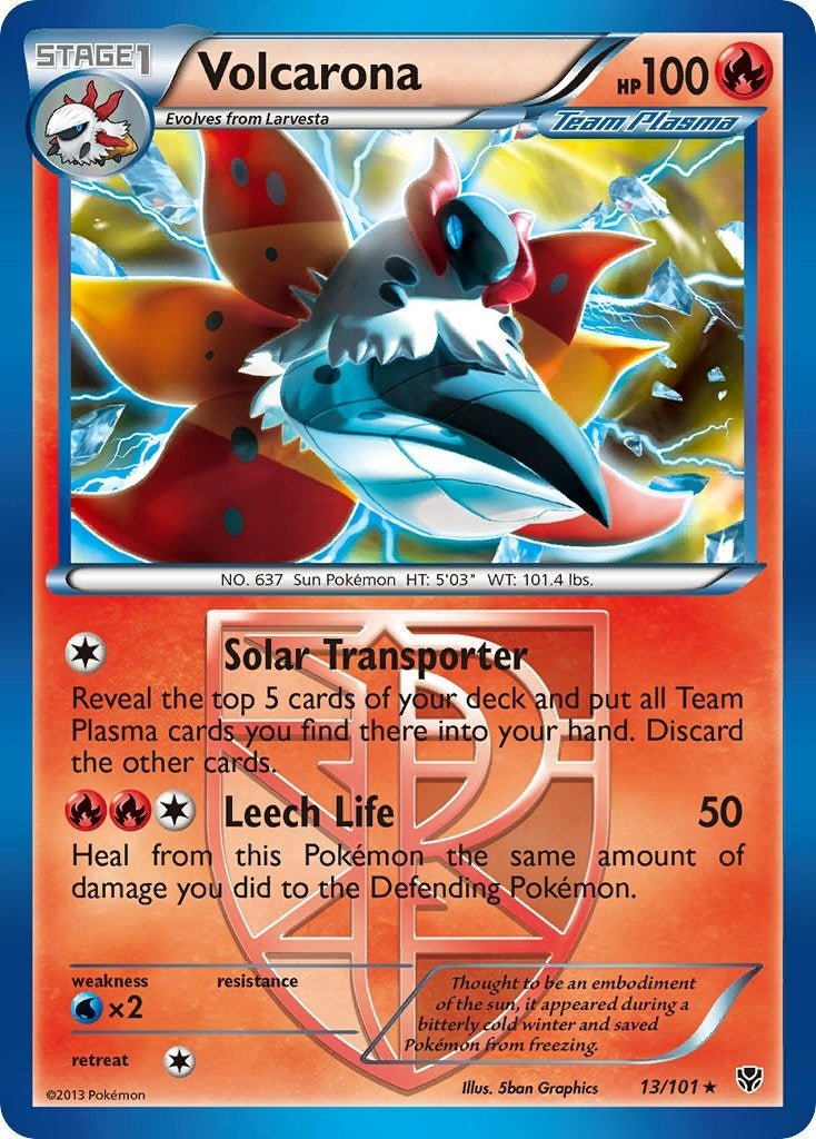 Image for Volcarona (Team Plasma) (13/101) (Plasma Blast) - Pokemon
