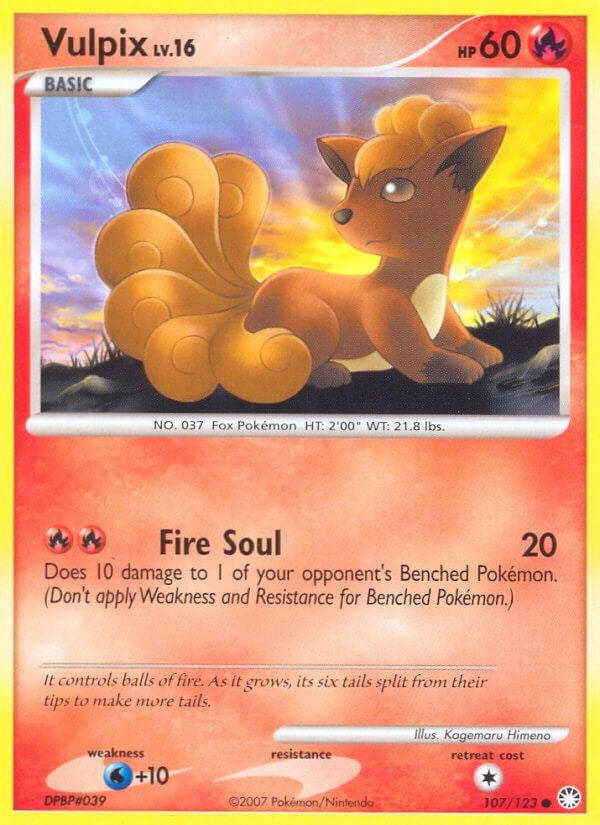 Image for Vulpix (107/123) (Mysterious Treasures) - Pokemon