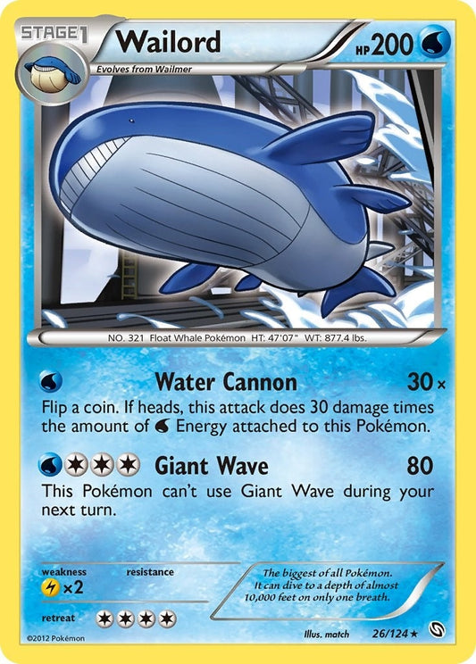 Image for Wailord (26/124) (Dragons Exalted) - Pokemon