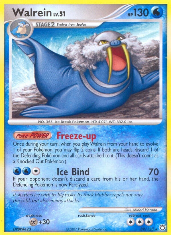 Image for Walrein (39/123) (Mysterious Treasures) - Pokemon