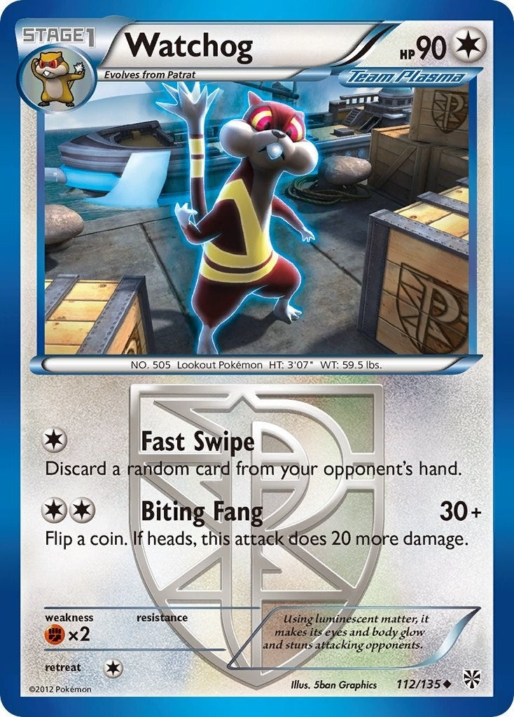 Image for Watchog (Team Plasma) (112) (112/135) (Plasma Storm) - Pokemon