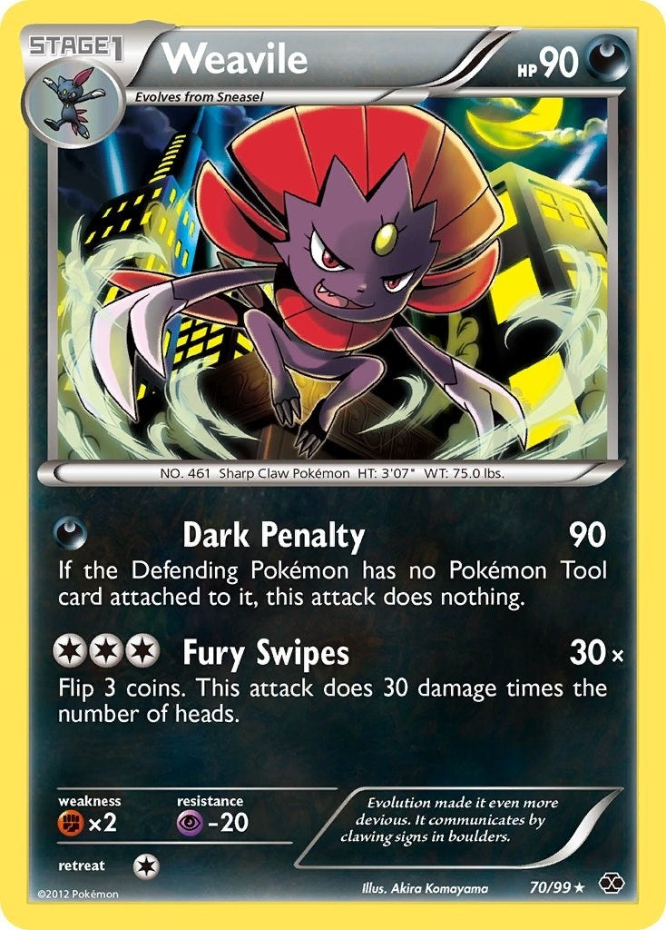 Image for Weavile (70/99) (Next Destinies) - Pokemon