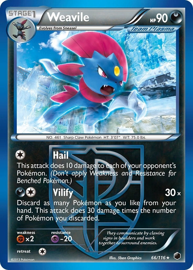 Image for Weavile (Team Plasma) (66/116) (Plasma Freeze) - Pokemon