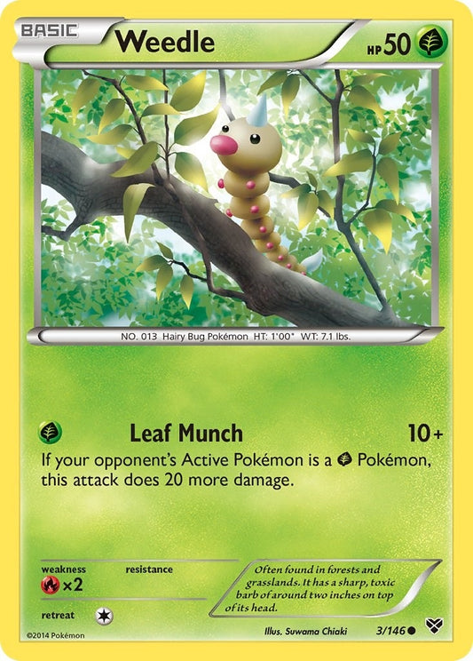 Image for Weedle (3/146) (XY Base Set) - Pokemon