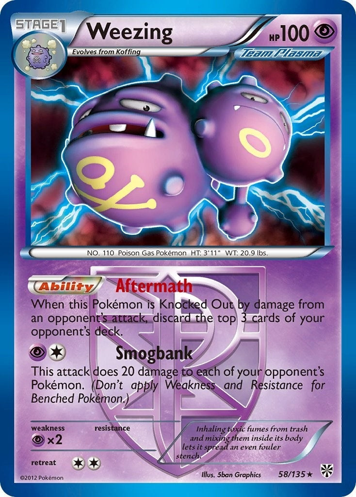 Image for Weezing (Team Plasma) (58/135) (Plasma Storm) - Pokemon