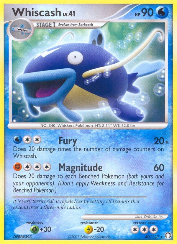 Image for Whiscash (40/123) (Mysterious Treasures) - Pokemon