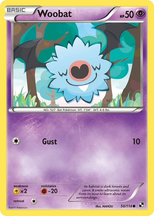Image for Woobat (50/114) (Black and White) - Pokemon