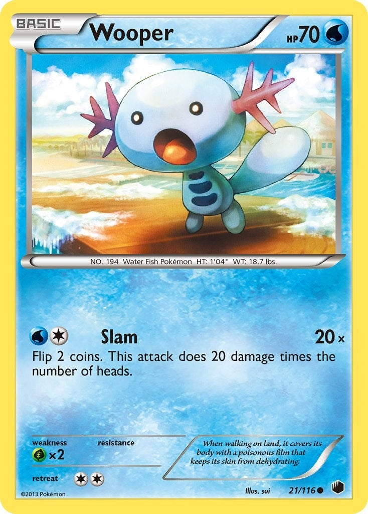 Image for Wooper (21/116) (Plasma Freeze) - Pokemon