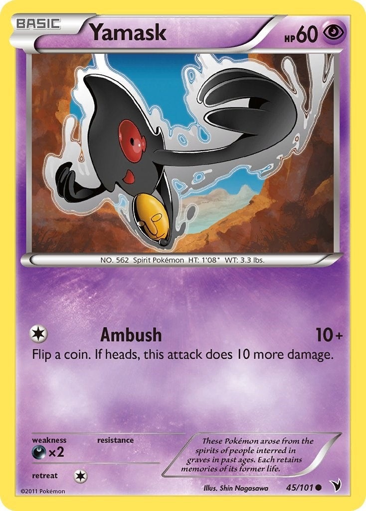Image for Yamask (45) (45/101) (Noble Victories) - Pokemon