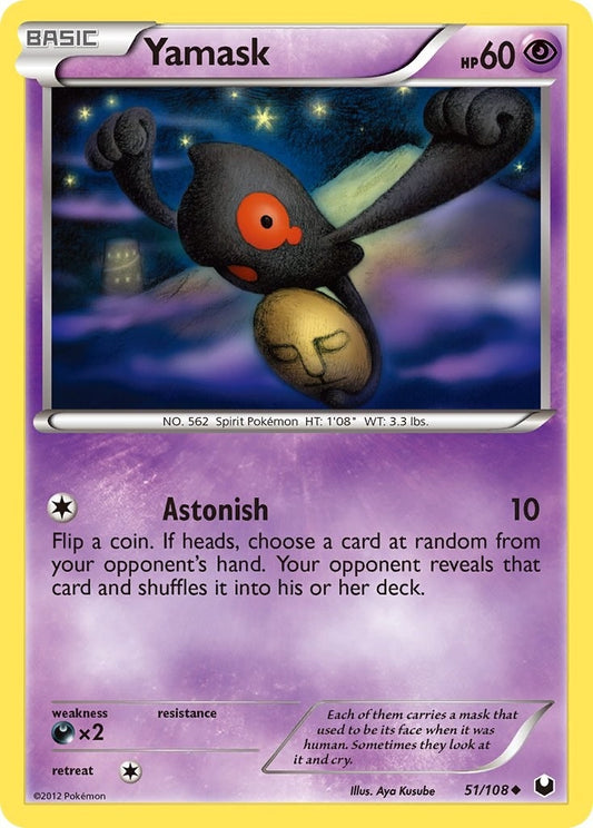 Image for Yamask (51/108) (Dark Explorers) - Pokemon