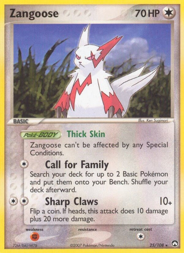 Image for Zangoose (25/108) (Power Keepers) - Pokemon