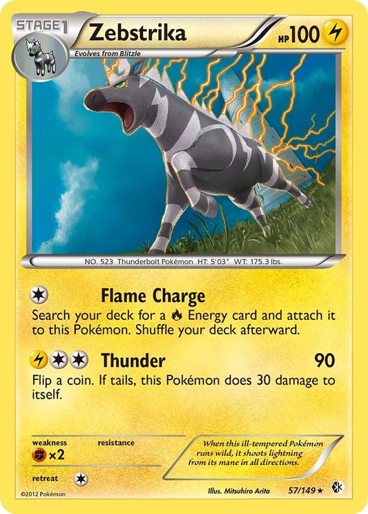 Image for Zebstrika (57/149) (Boundaries Crossed) - Pokemon