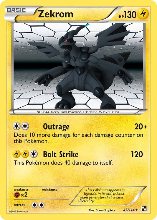 Image for Zekrom (47/114) (Black and White) - Pokemon