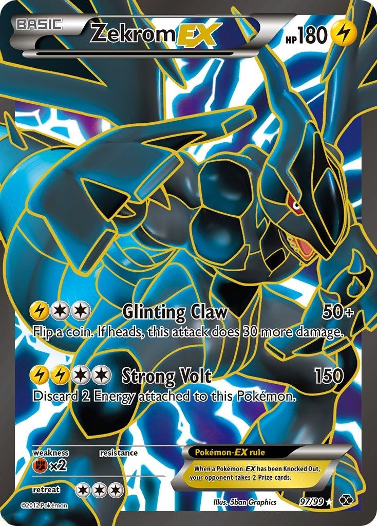 Image for Zekrom EX (97 Full Art) (97/99) (Next Destinies) - Pokemon
