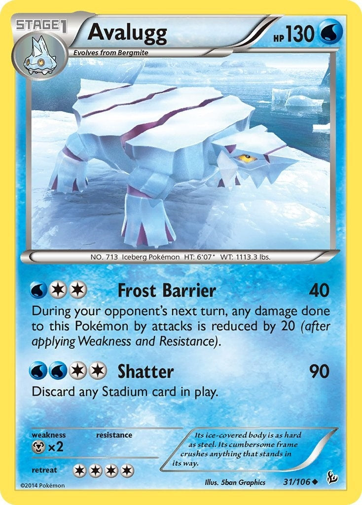 Image for Avalugg (31/106) (XY - Flashfire) - Pokemon