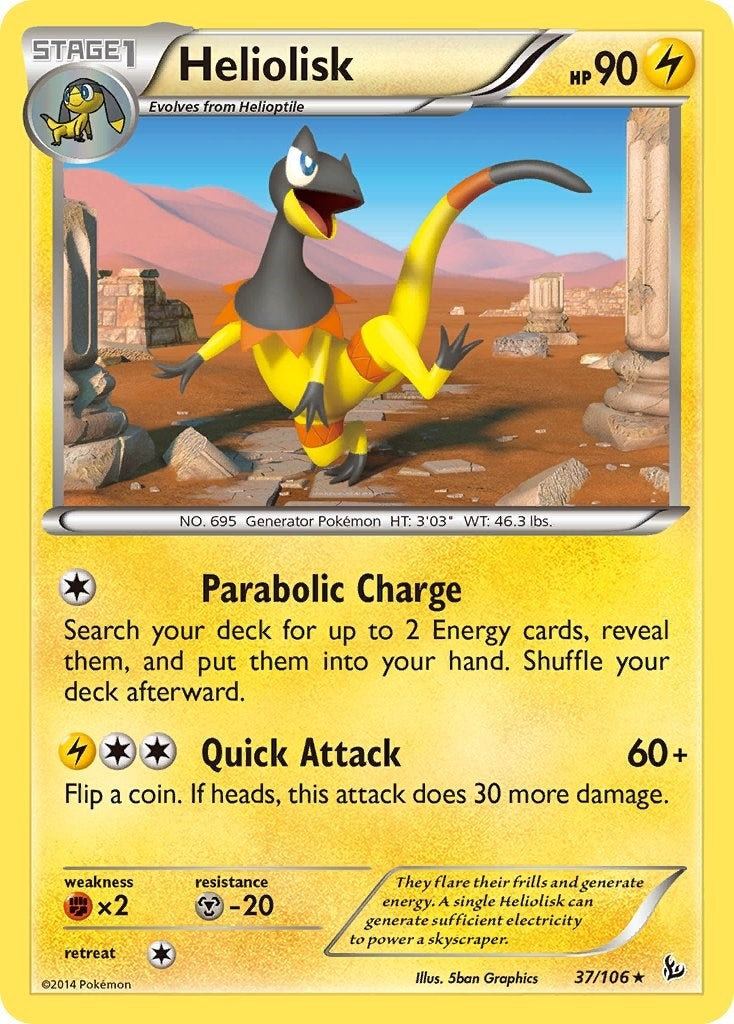 Image for Heliolisk (37/106) (XY - Flashfire) - Pokemon