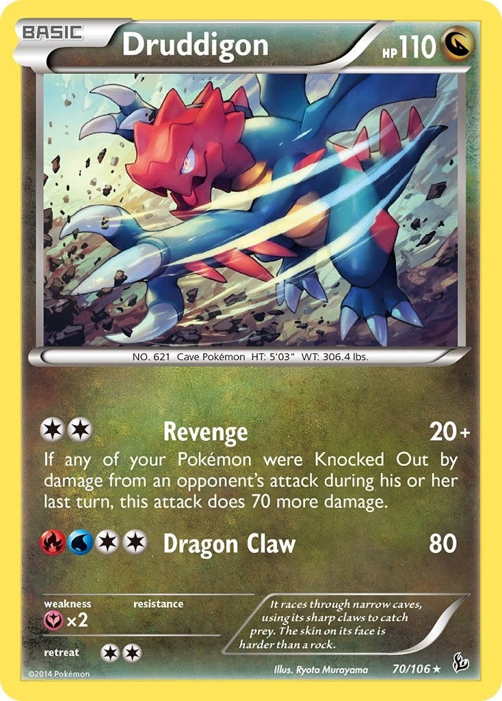 Image for Druddigon (70/106) (XY - Flashfire) - Pokemon