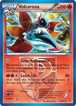 Image for Volcarona - 13/101 (BW Plasma Blast) (013/101) (Deck Exclusives) - Pokemon